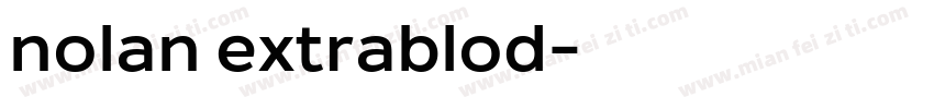 nolan extrablod字体转换